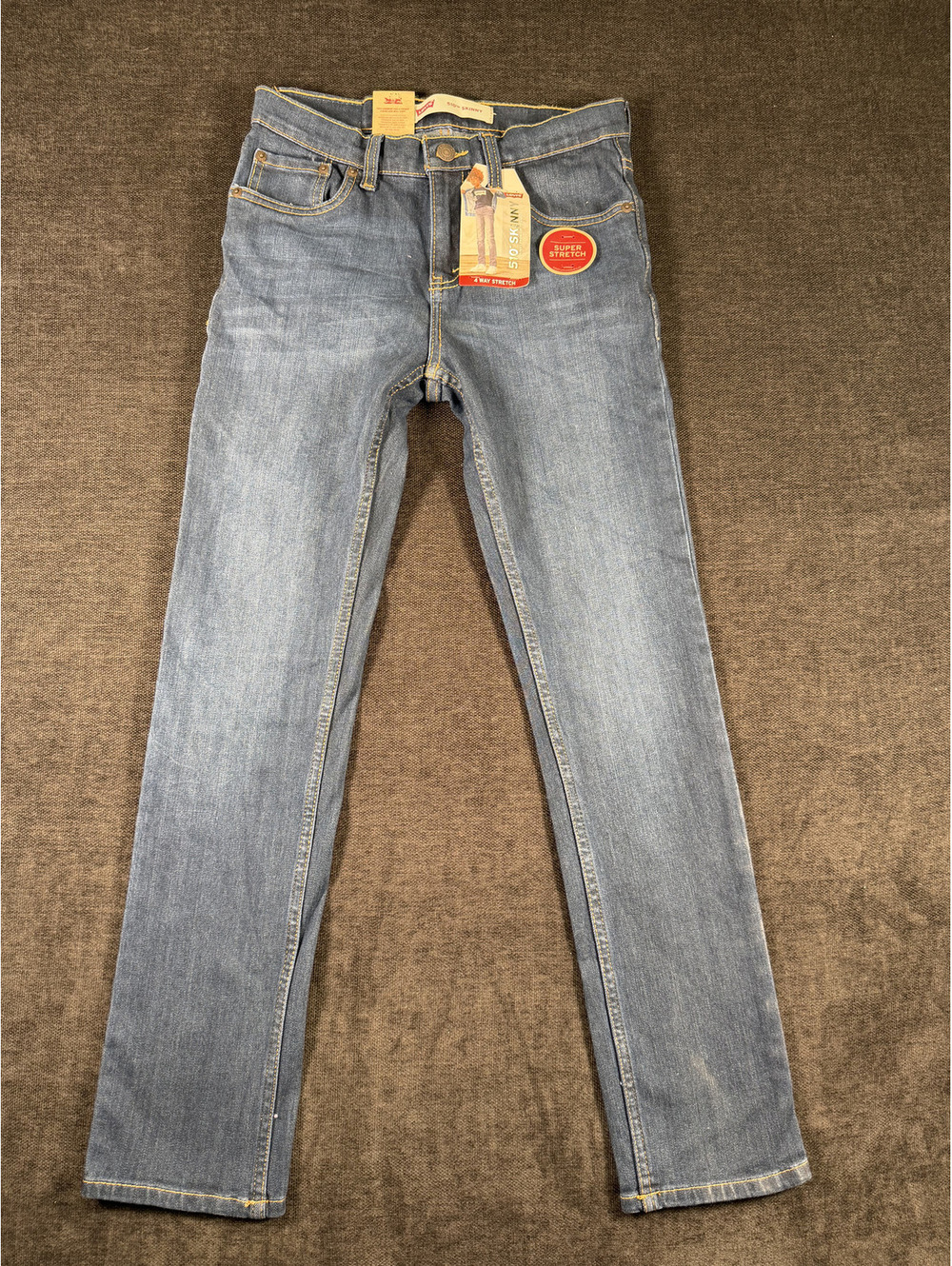 Levi's 510 Skinny Jeans with Super Stretch - Boys Size 14